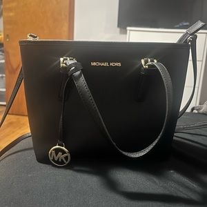 Michael Kors black mini tote purse